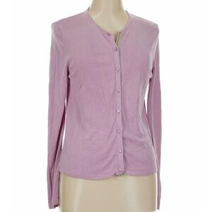 100% silk mauve vintage cardigan